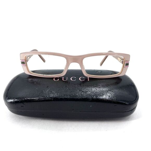 Gucci GG2905 EJW Womens Beige Rectangle Eyeglasses Frames & Case - Picture 1 of 12